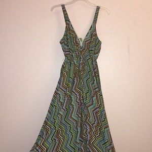 Long multi colored dress